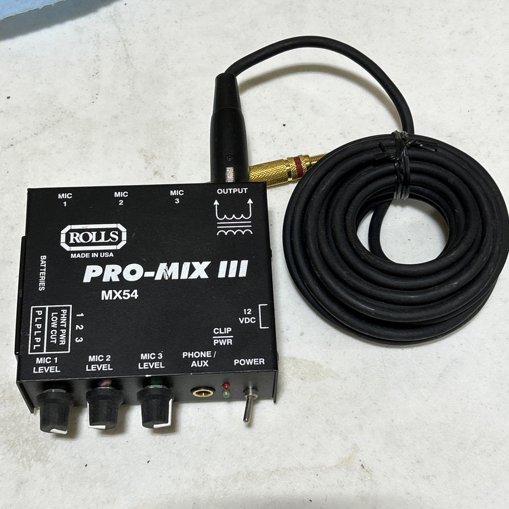 Rolls Pro Mix III, W/Output Cable