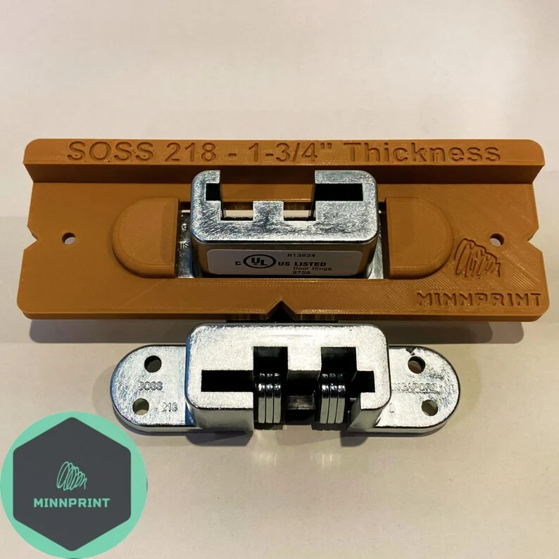 SOSS #218 Invisible / Hidden Hinge Router Template Kit