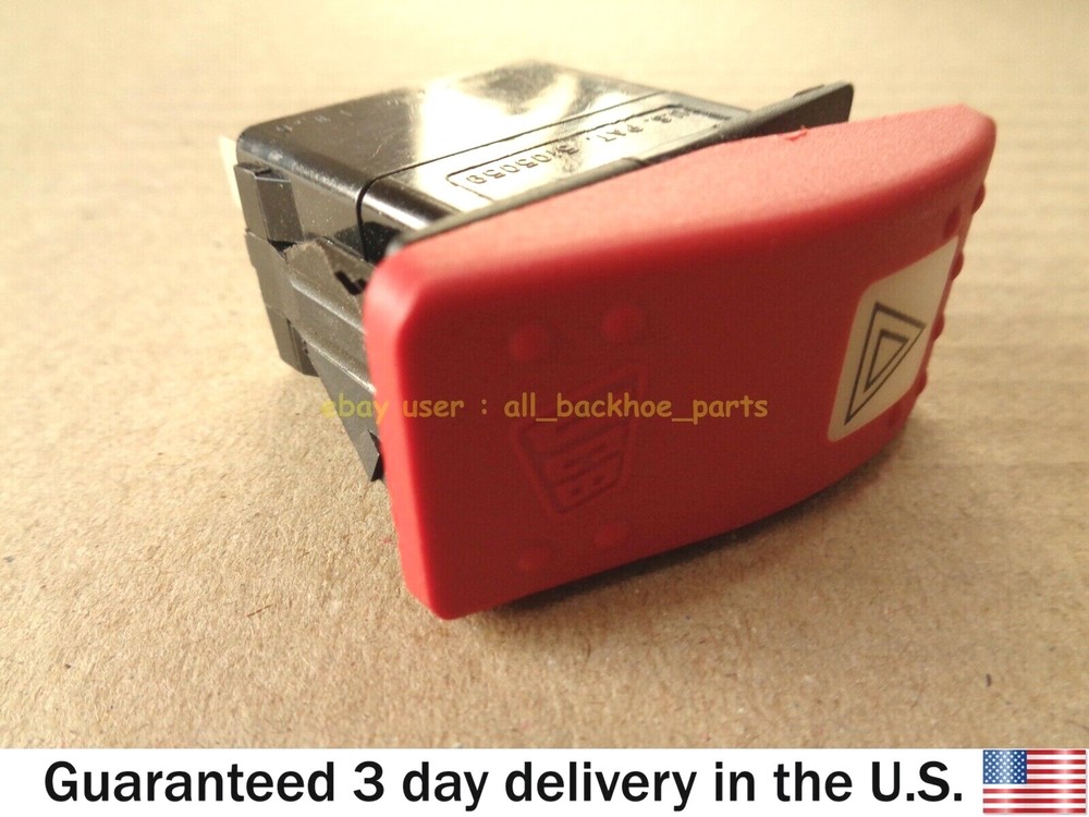 JCB BACKHOE - PANEL SWITCH, 12V HAZARD (PART NO. 701/60005)