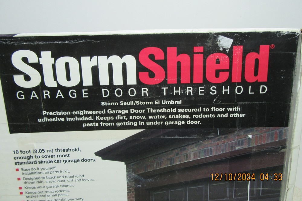 Storm Shield Garage Door Threshold 10'