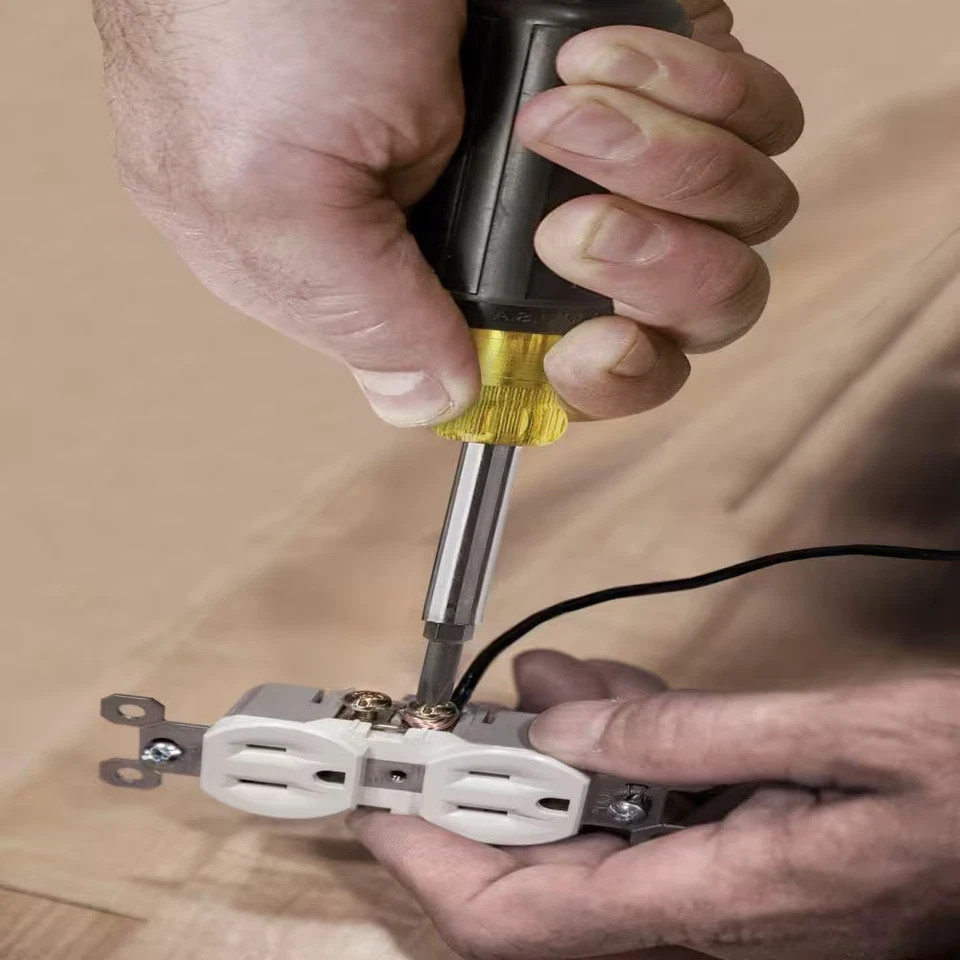 5-In-1 Screwdriver/Nut Driver- Cushion Grip Handle