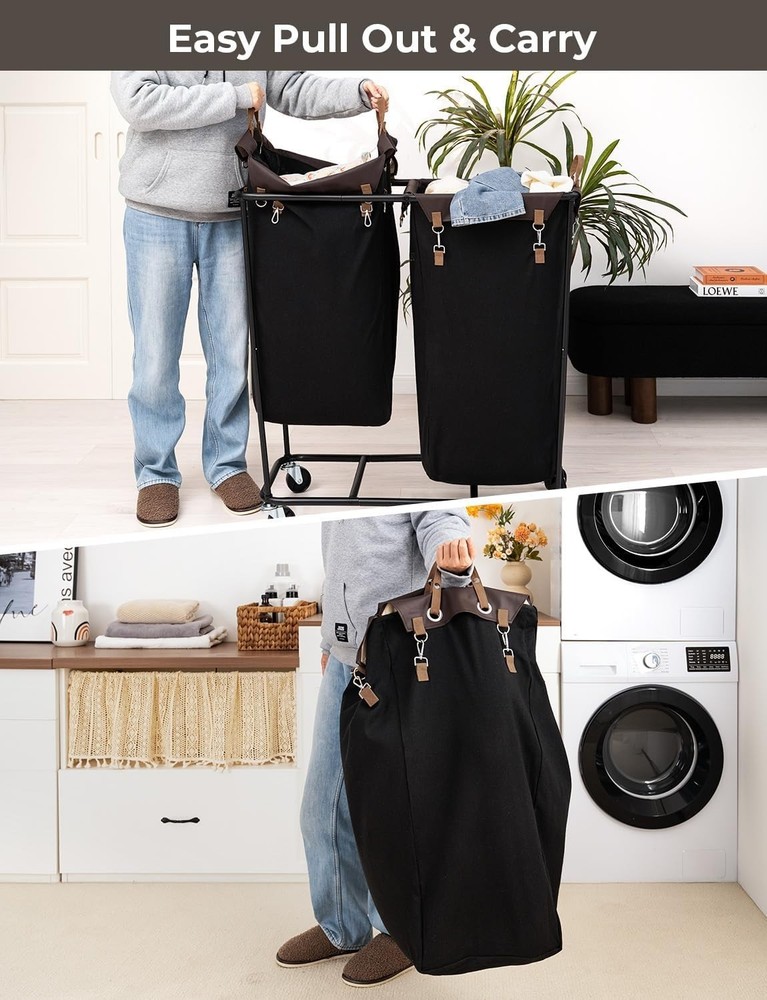 Multi-Functional Clothes Sorter with 2 Sections, Perfect for Organization