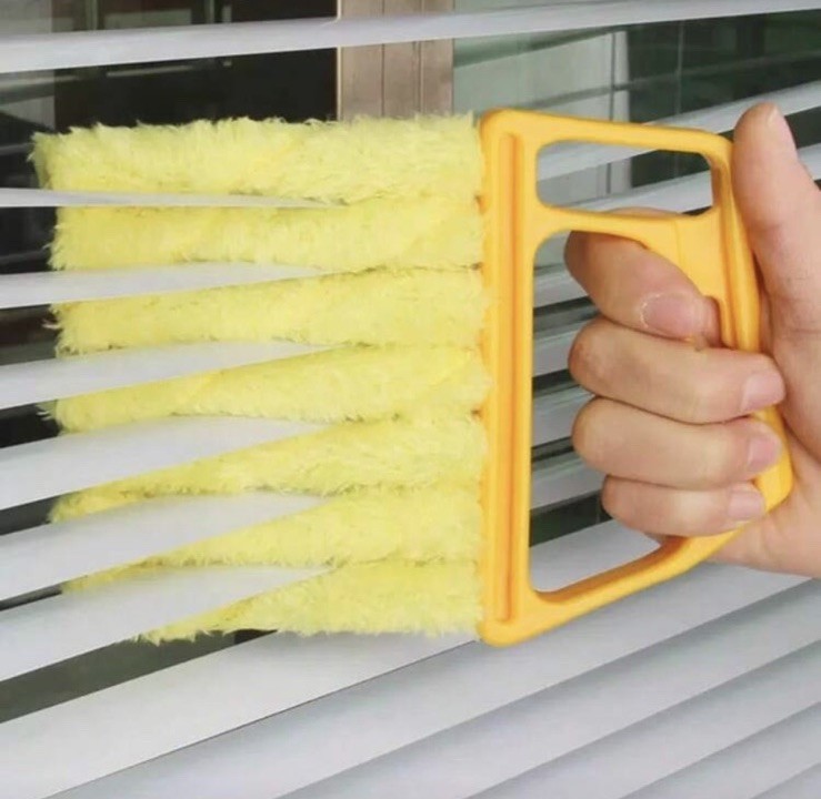 3pcs Multi-Slot Microfiber Blinds Duster Plastic Handle
