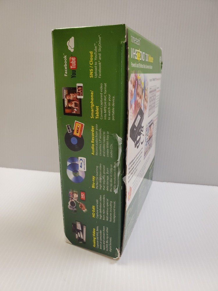 Honestech VHS to DVD 7.0 Deluxe Video Conversion USB Windows OPEN BOX