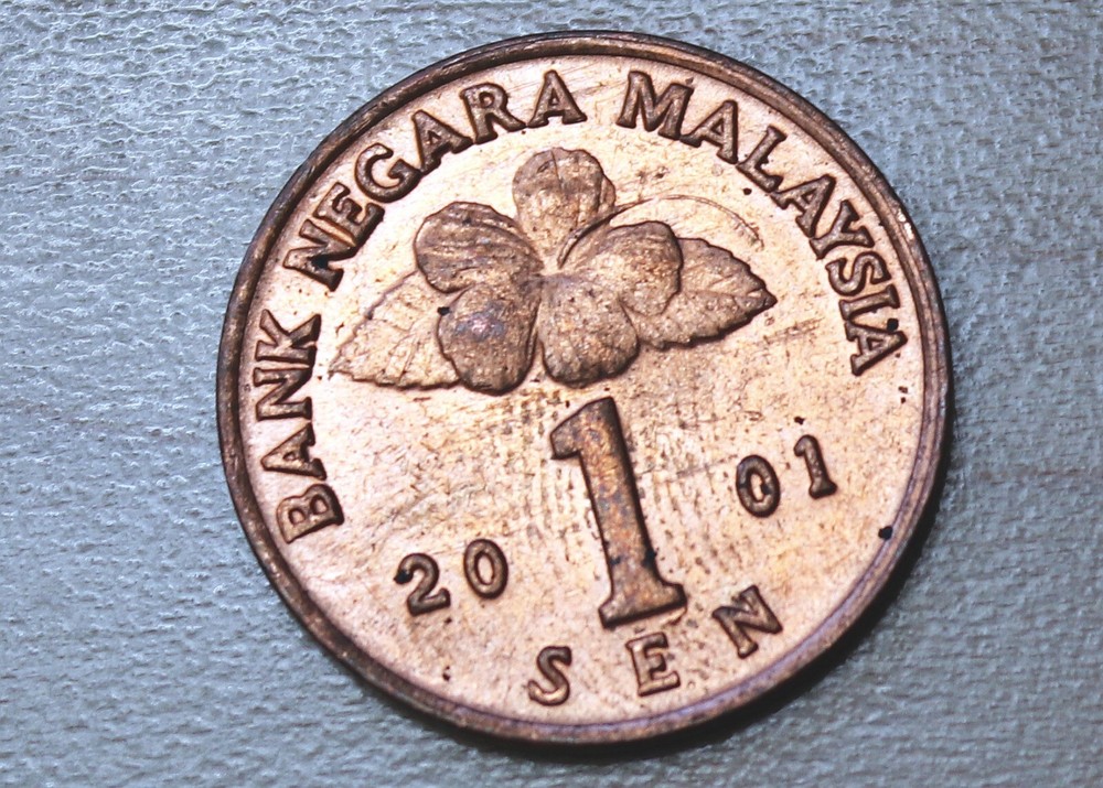 2001 Malaysia 1 Sen