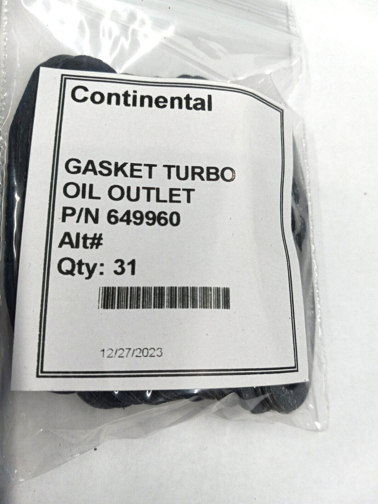 Continental PN# 649960 GASKET (31/Pack)