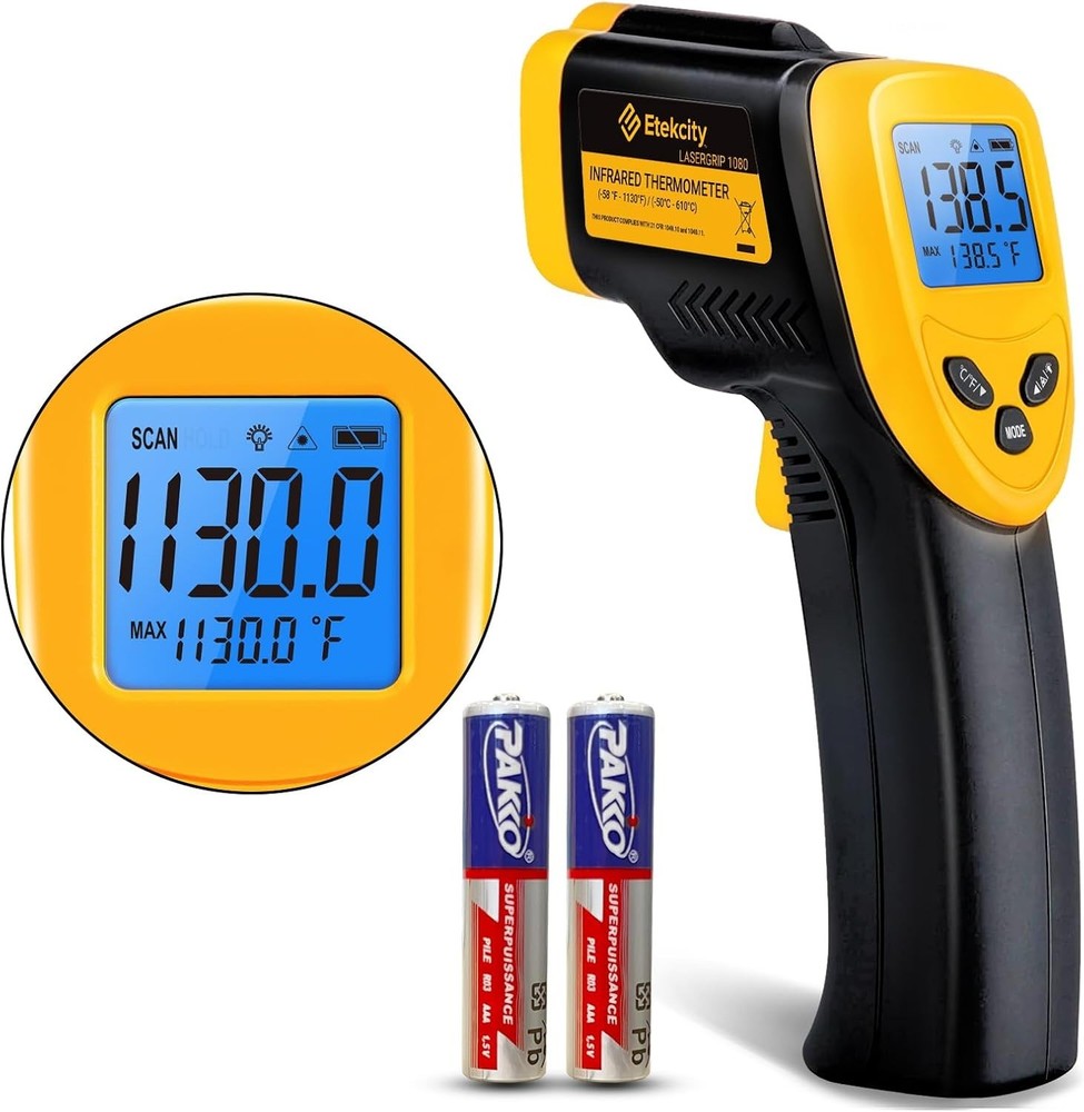New Infrared Thermometer - Yellow - Advanced - Digital
