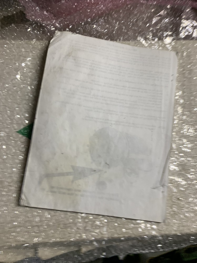 Missing front cover DRILL O MATIC BENCHMARK ARCADE GAME owners manual