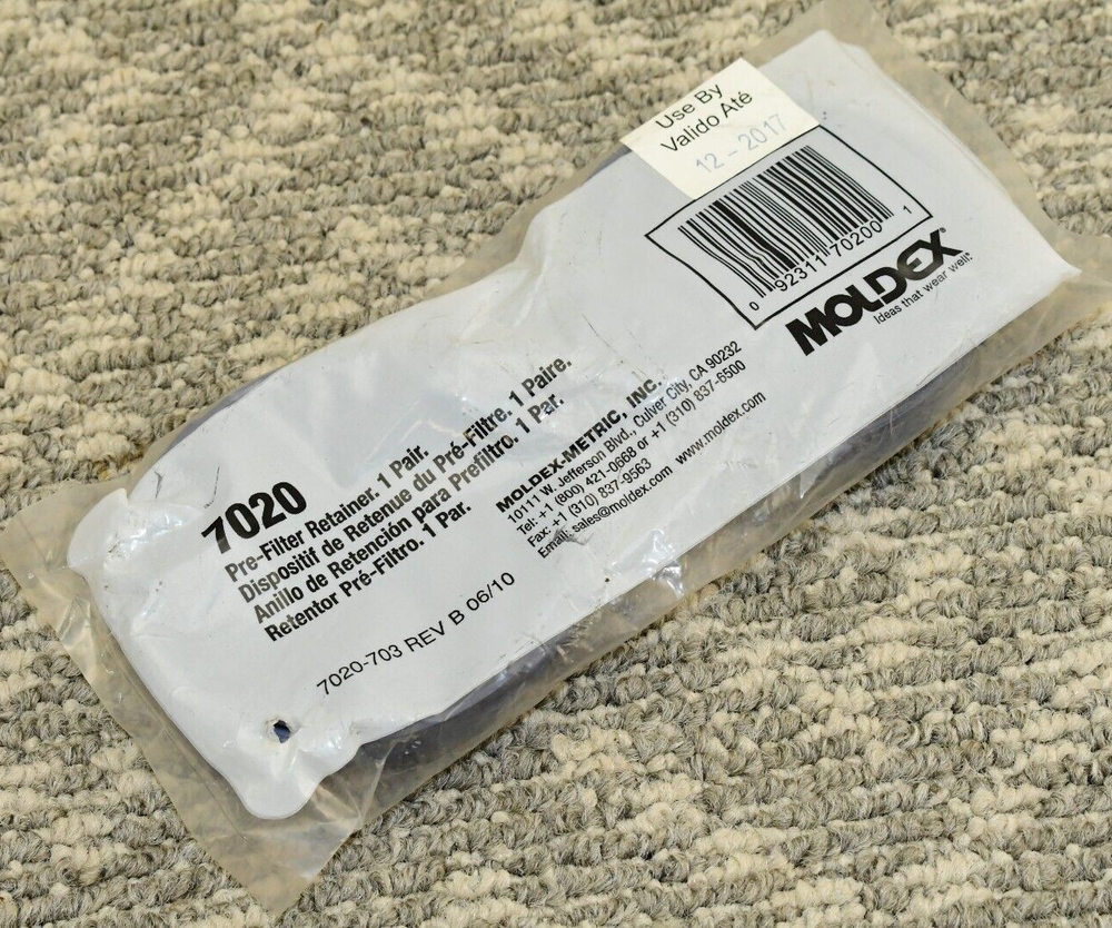 Moldex 7020 Prefilter Retainer - 2-PACK - Sealed, FAST SHIPPING
