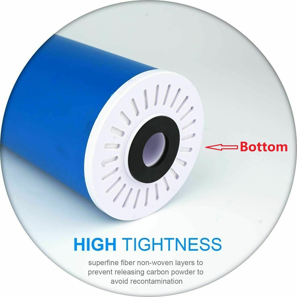 4-Stage 20x4.5" Big Blue Spin Down Sediment Whole House Water Filtration System