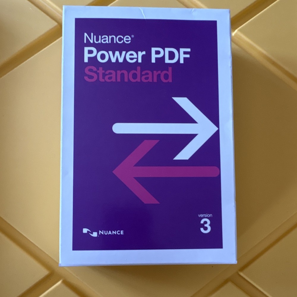 Nuance Power PDF Standard 3 PDF Software for Windows Physical Box