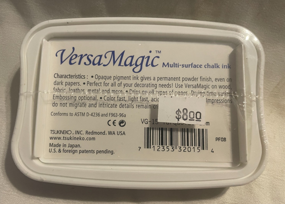 NEW Versa Magic Large Archival Multi-Surface Chalk Ink Pad - Turquoise Gem