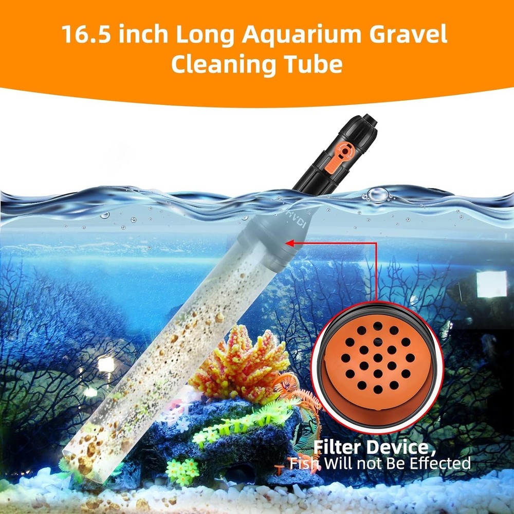 Upgraded Aquarium Water Changer - Improved Cleaning System