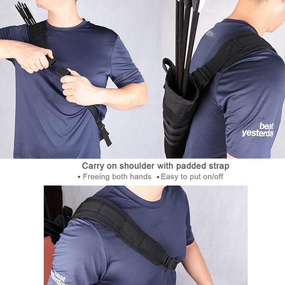 Customizable Molle System Archery Quiver - Lightweight & Foldable for Easy Carry