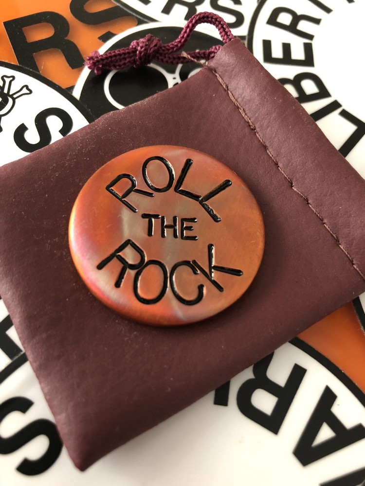 ROLL THE ROCK  Hand Made Custom Copper Golf Ball Marker!