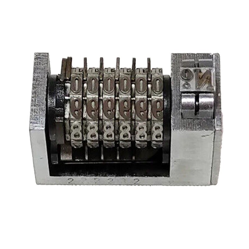 Mini Small 4X8 6 Digit Roman Backward Printing Machine Printer Numbering Machine