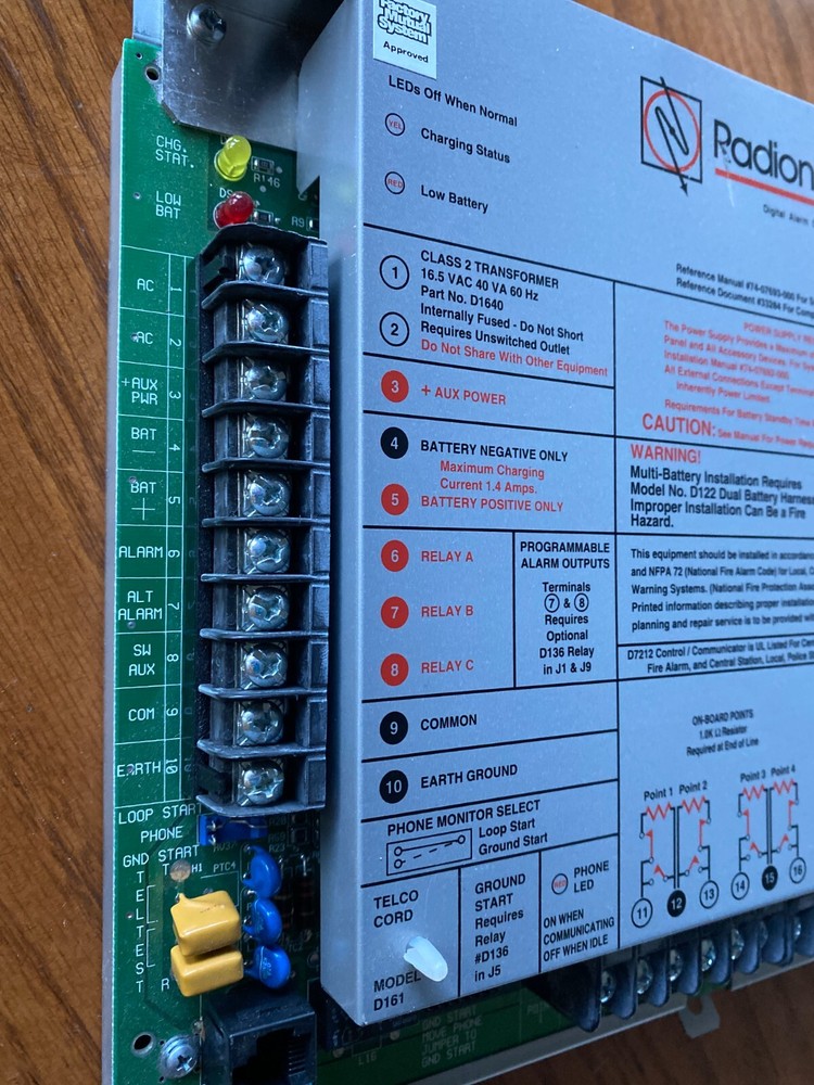 Radionics D7212 Digital Alarm Communicator Transmitter