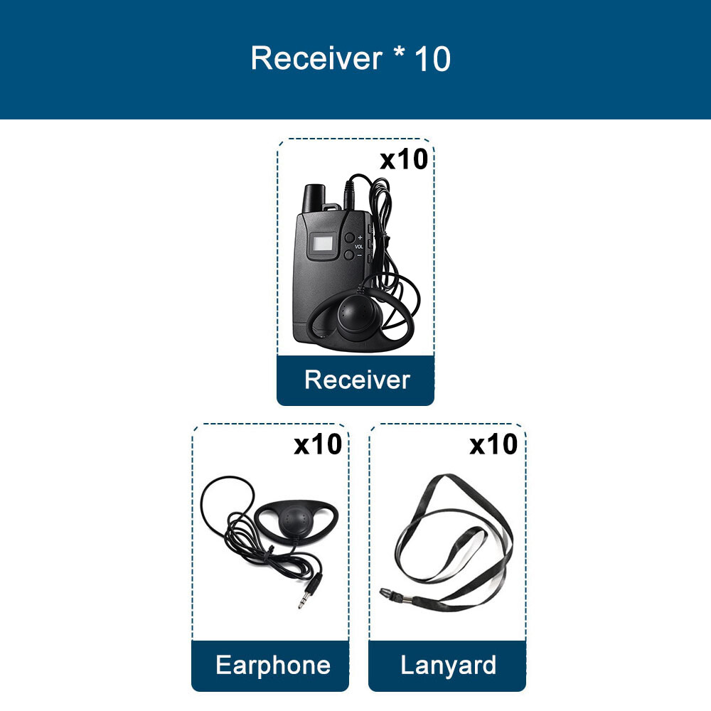 Wireless Whisper Tour Guide System Simultaneous Interpretation Audio Transmitter