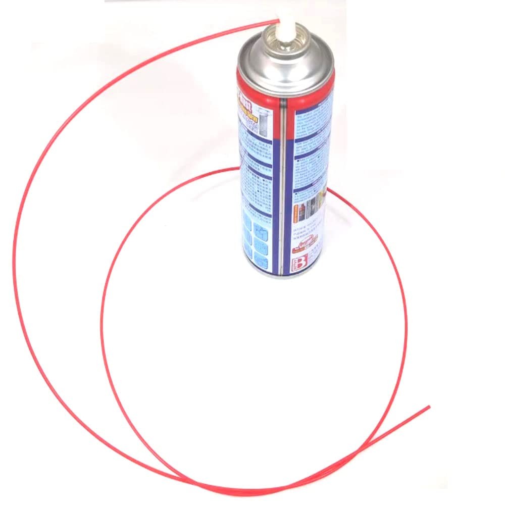 Spray Can Replacement Straws, Extension 10-Count, Red