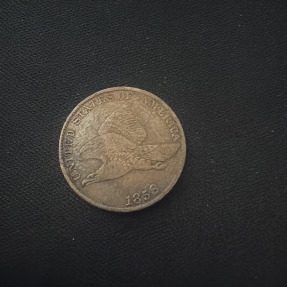 1858 USA Flying Eagle One Cent Large Letters