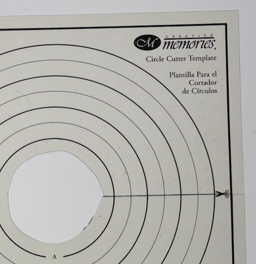 Creative Memories CIRCLE CUTTER Rotating Blade Replacement Pattern