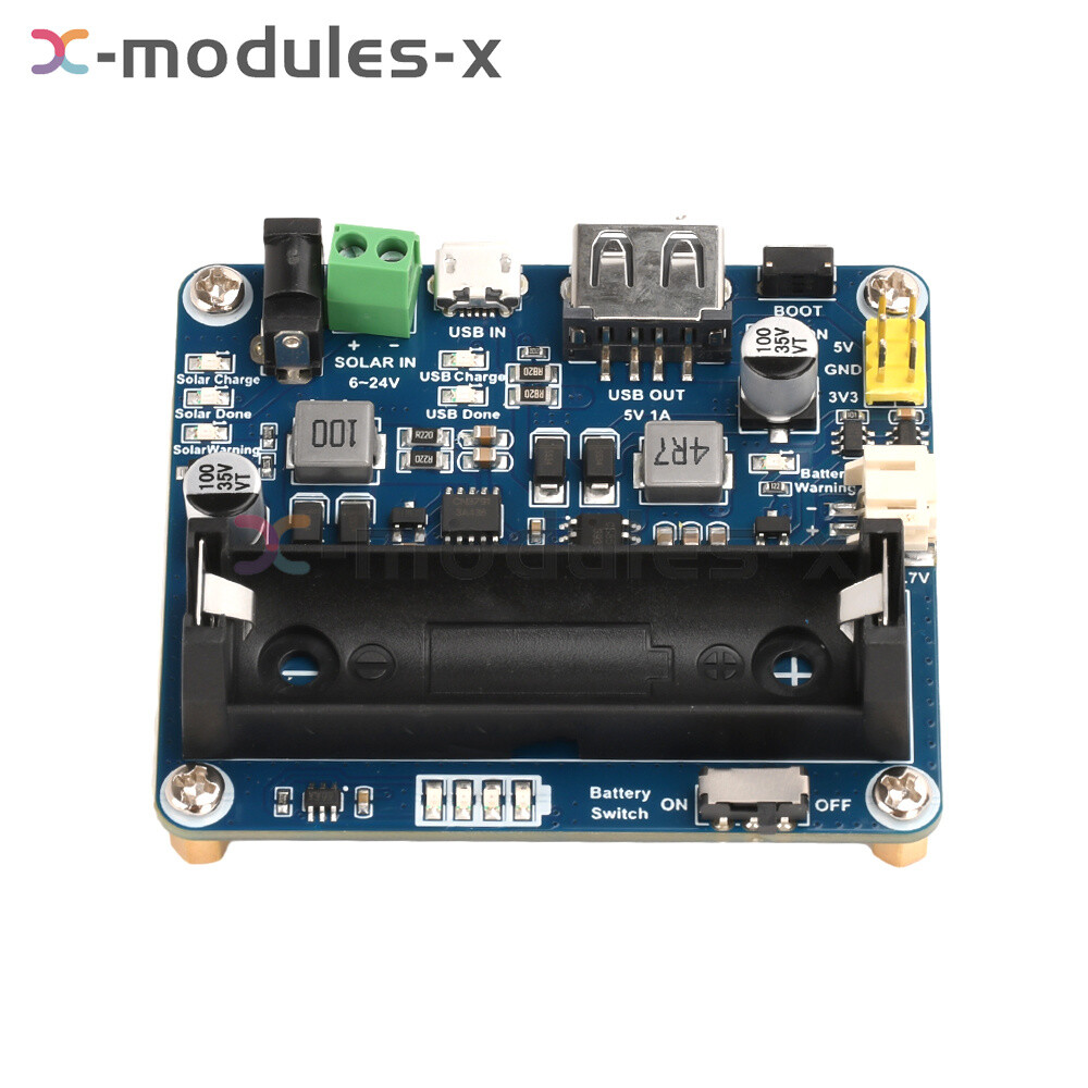 Power Manager Module for 6V~24V Solar Panel Support MPPT USB Battery Charging