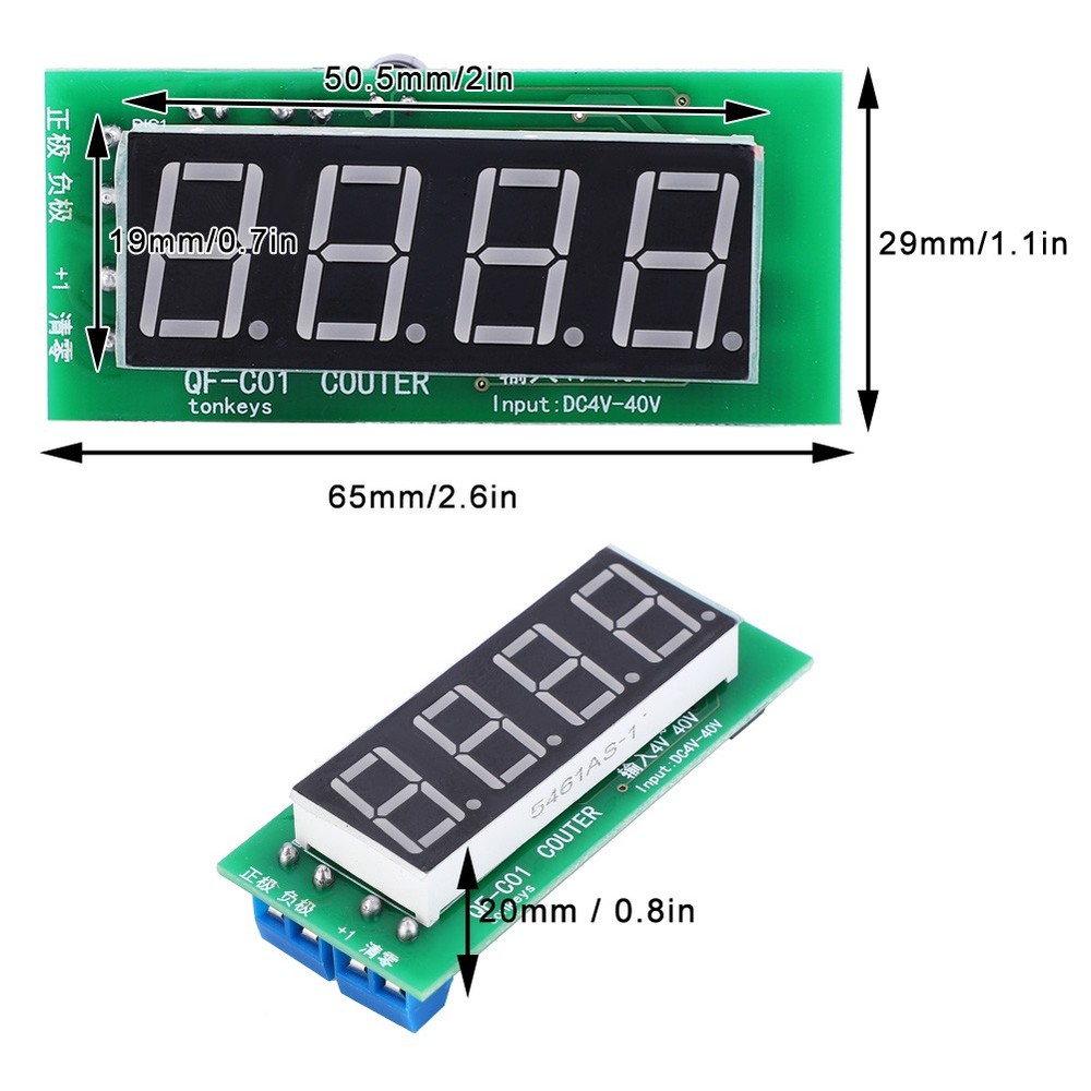 Counter Module High Quality 4 Digit Digital Display With Memory Function QF