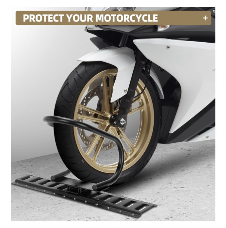 2 Pack E Track Wheel Chock & Strap Kit Track Motorcycle Wheel Chock Trailers