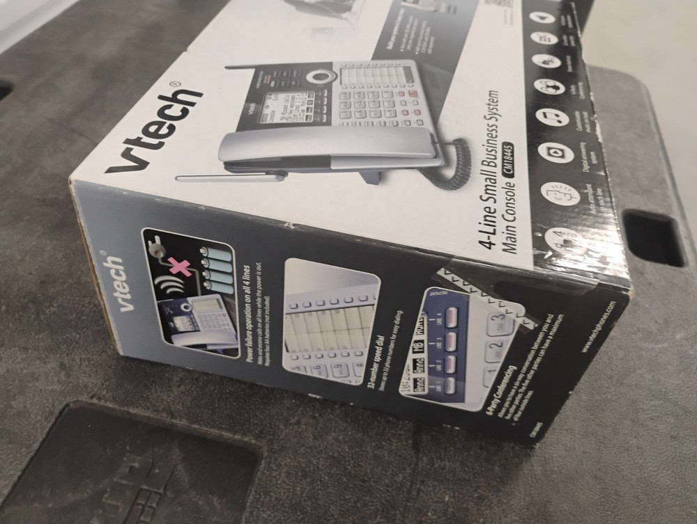 NEW VTECH CM18445 4-Line Expandable Business Phone with Answering System