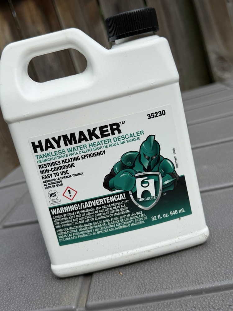 Hercules Haymaker 32 Oz. Ready To Use Tankless Water Heater Descaler 35230