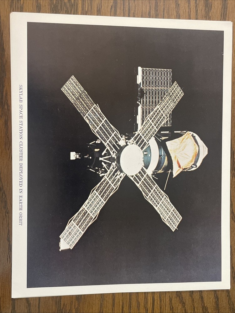 Skylab Space Station Cluster Deployed In Earth Orbit - Overhead View