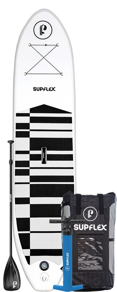 Supflex paddle Board Backpack Paddle leash Pump 11 foot Extra fun model GREY