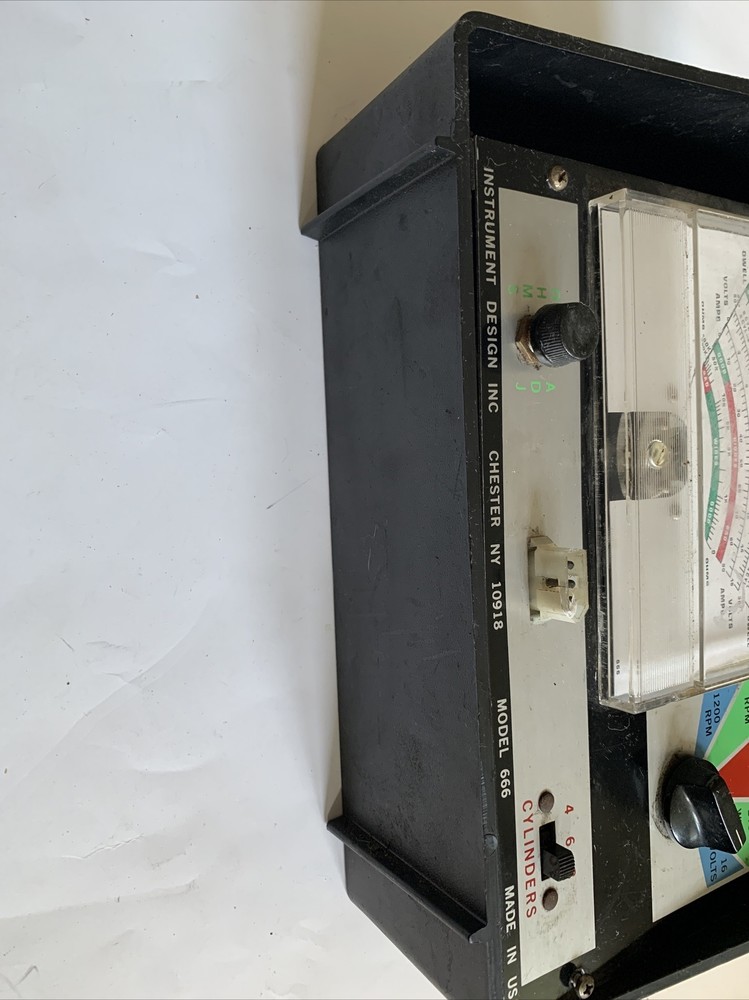 Instrument Design Engine Analyzer Model-666 4-8 Cylinders Untested