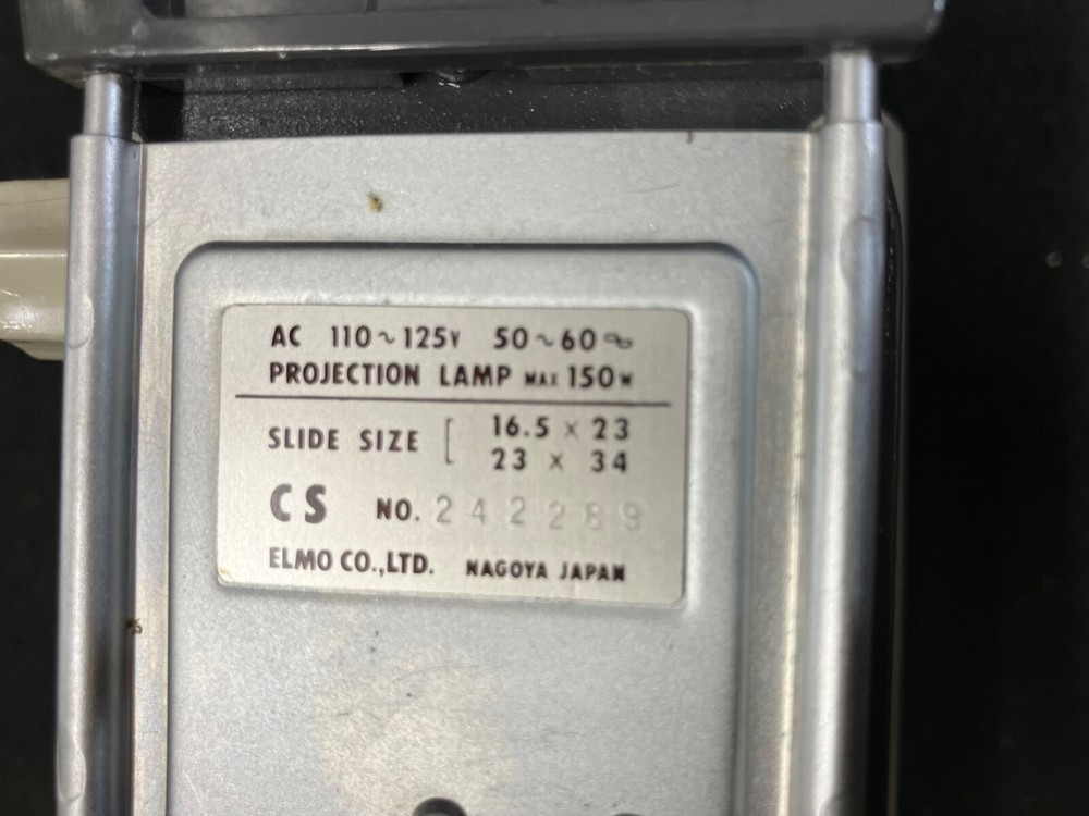1960`S ELMO CS 35MM SLIDE PROJECTOR