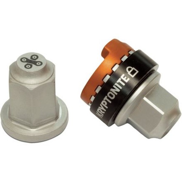 Kryptonite Security WheelNutz - for M10 / 9.82mm Solid Axles - Gravity Activated