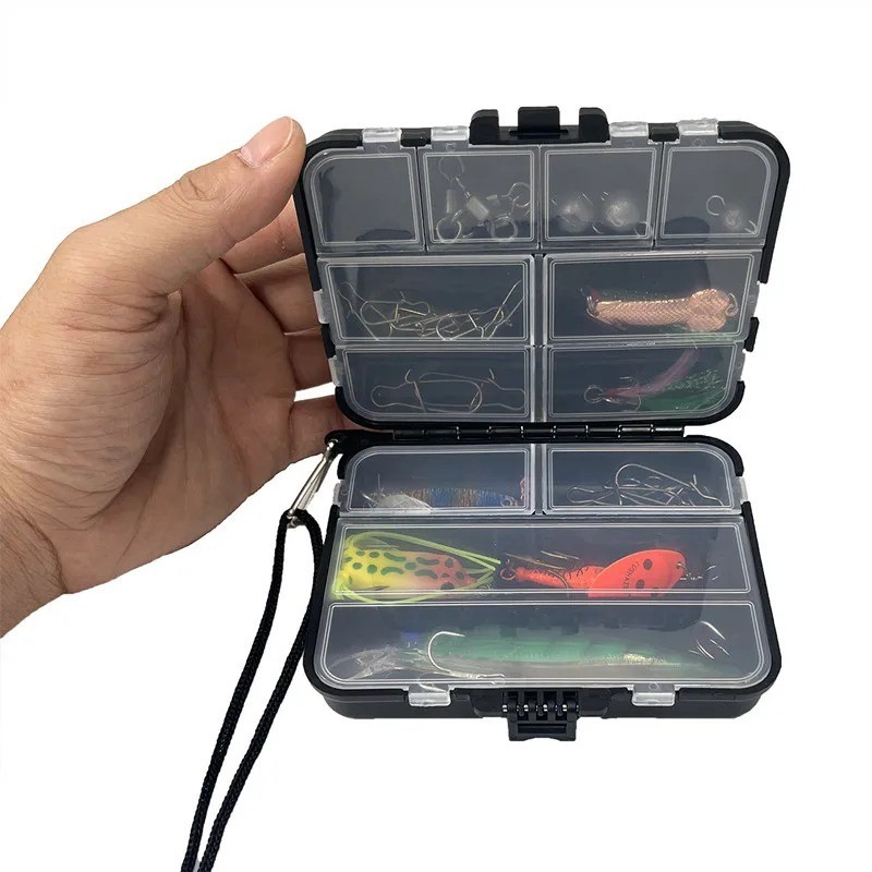 Double-Sided Fishing Tackle Box