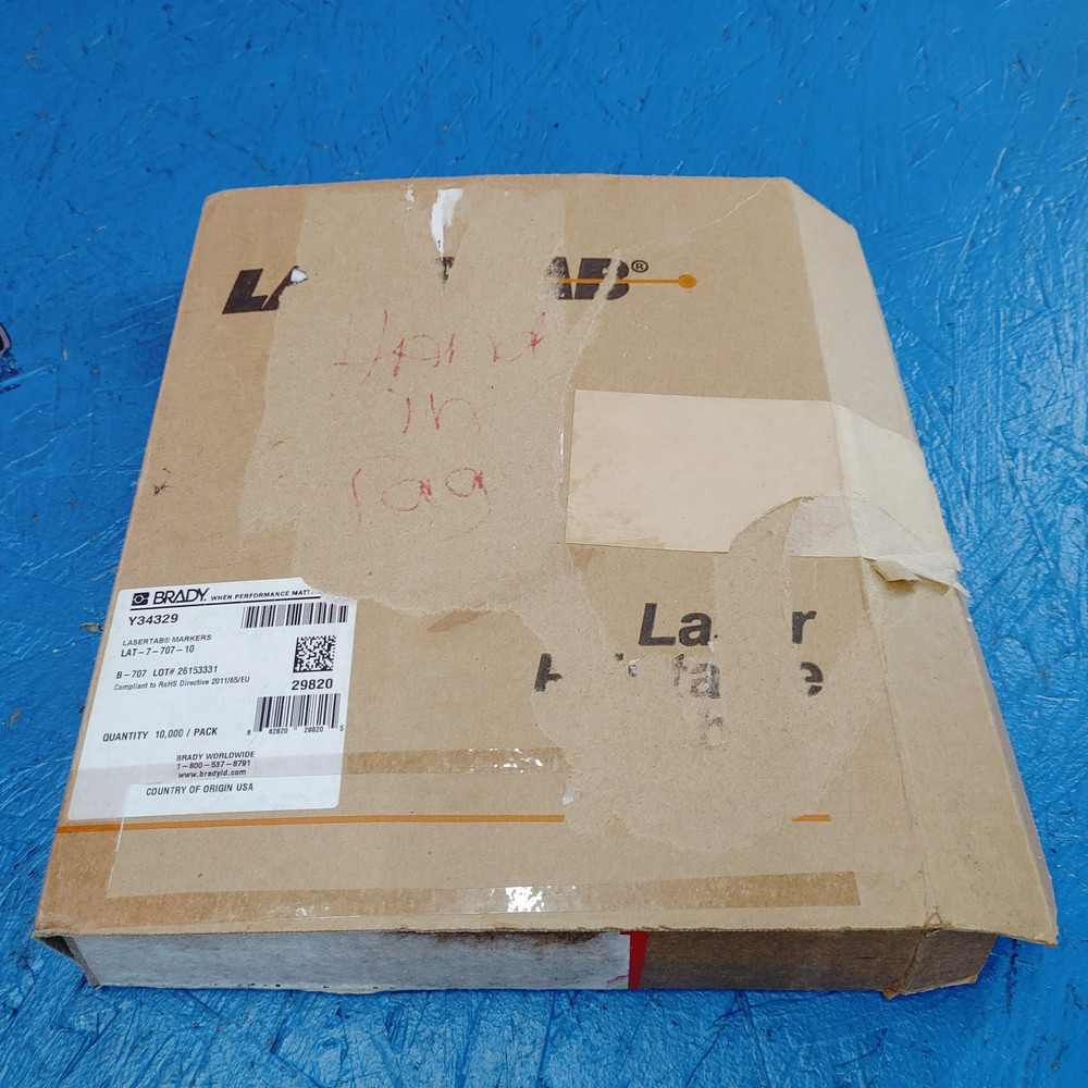 B-707 Rough Surface Polyester, Matte Finish White Lasertab Laser Printable Label