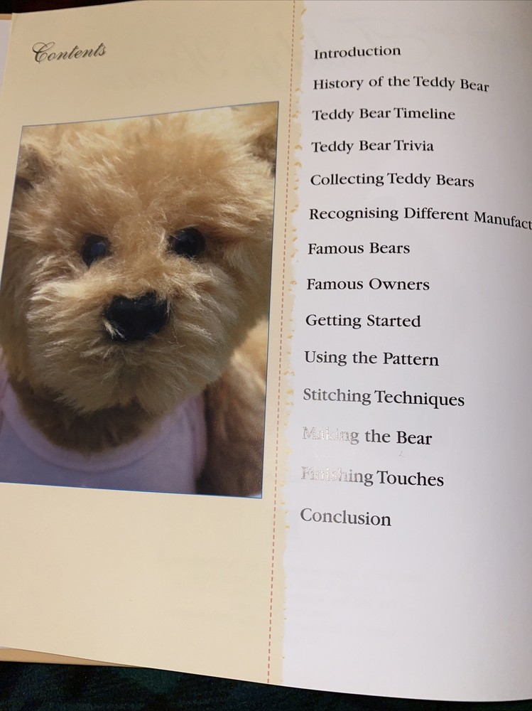 MAKE YOUR OWN TEDDY BEAR Book And Kit