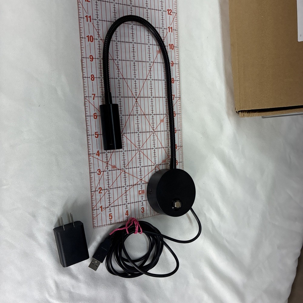 Wall Mounted LED Reading Light Dimmable Book Light W/USB Plug & Hardware Eray