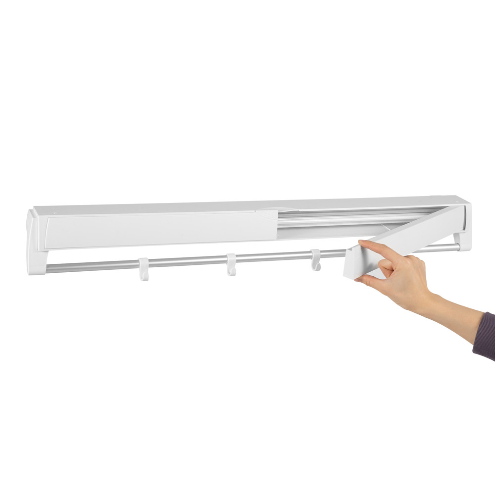 Wall-mounted Laundry Clothes Storage Dryer Hanger Retractable Drying Rack