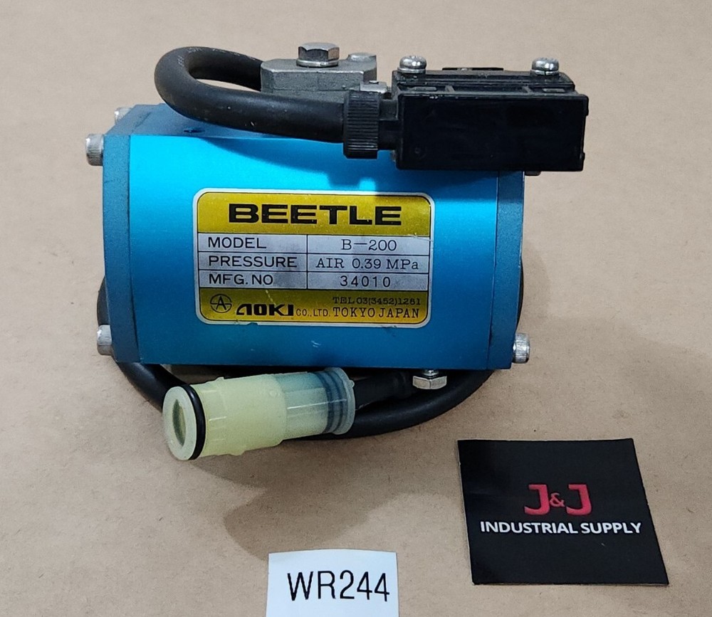 *PREOWNED* Aoki Beetle B-200 Pneumatic Actuator 0.39 MPa w/ Microswitch Warranty