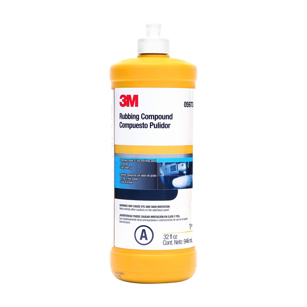 3M Rubbing Compound, 05973, Liquid Formula,1 qt 32 fl oz/946 mL