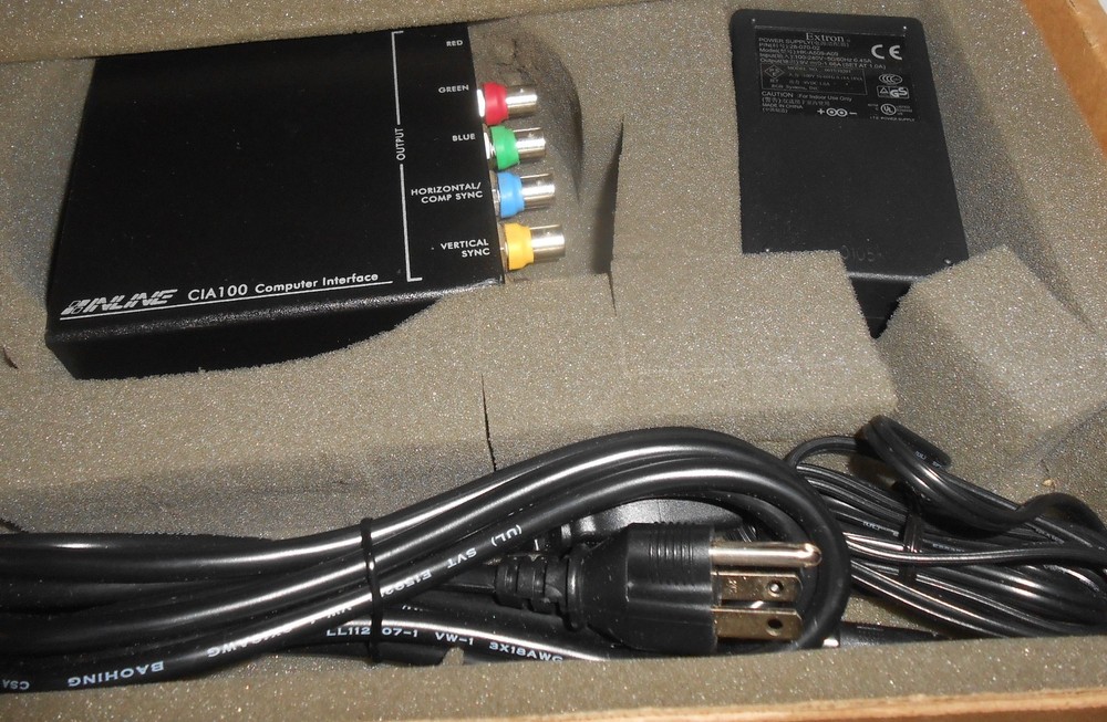 EXTRON INLINE CIA100 VIDEO ANALOG INTERFACE ,HIGH RESOLUTION NIB