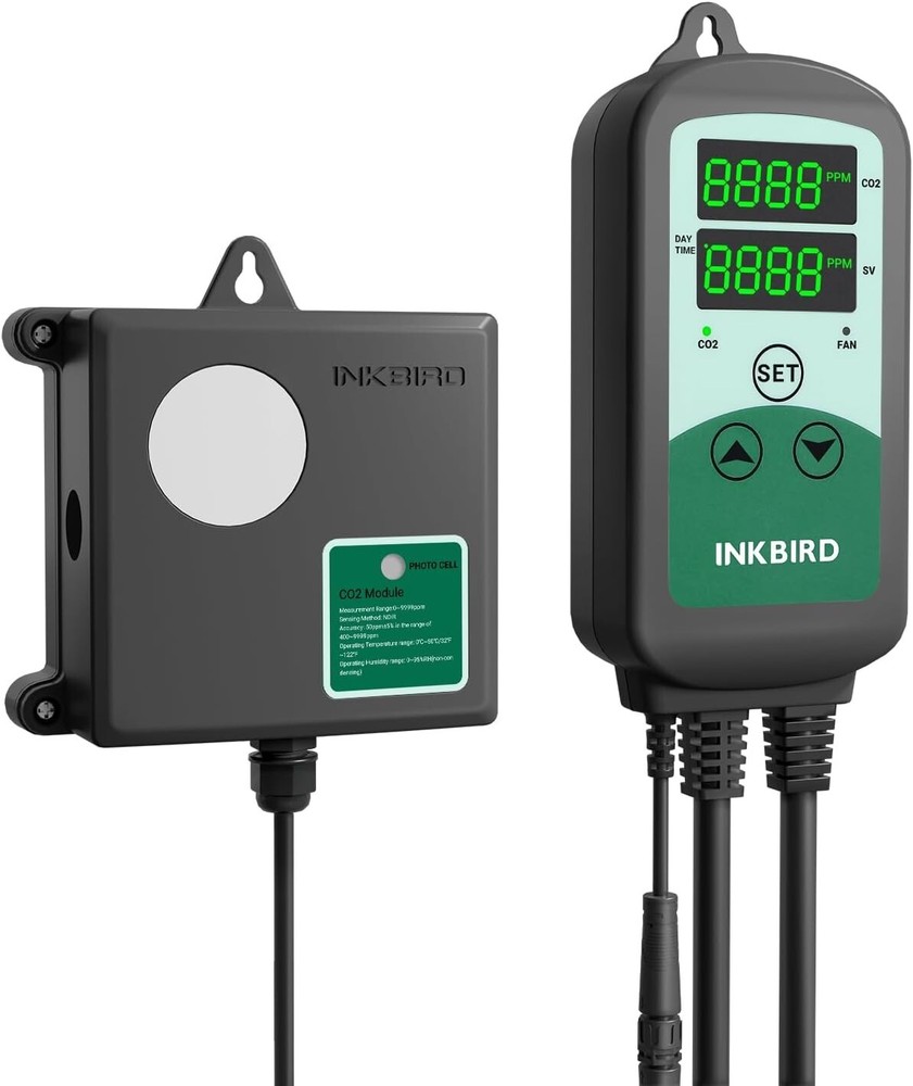 ICC-510 CO2 Controller CO2 Meter Dual Plug Carbon Dioxide Controller Fit..