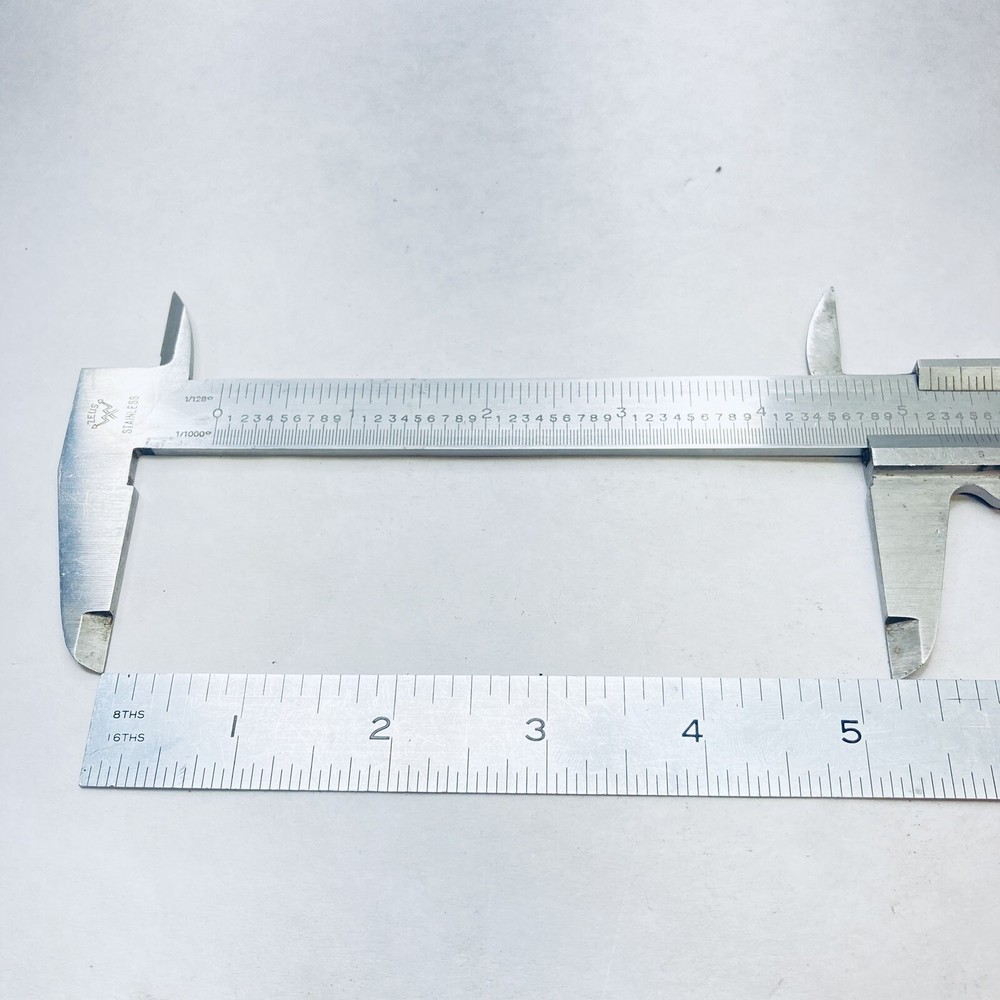 Zeus 6" Vernier Caliper - Hardened - Stainless - Germany