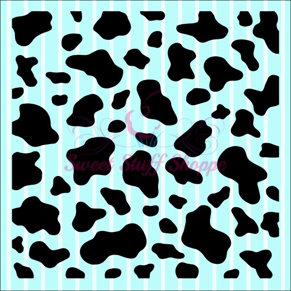 Cookie Stencil, COW PRINT, Cow Print Pattern