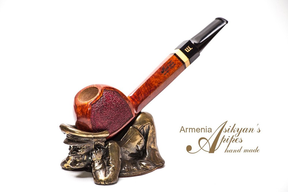 Asikyan Pipe #480/25 Blowfish Rusticated/Smooth Hand Made