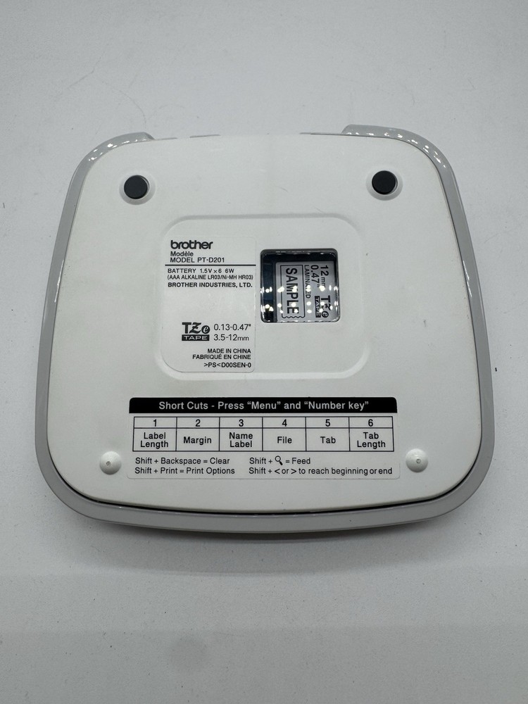 Brother P-Touch PT-D201 CS Label Maker - WORKING