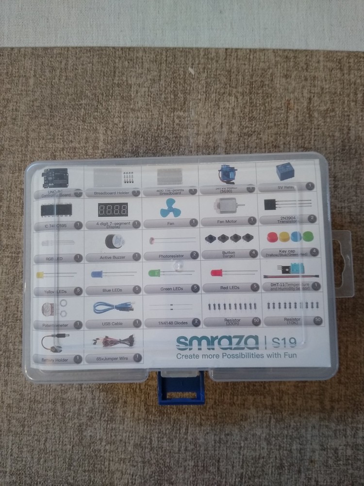 ELEGOO Electronics Fun Kit and Smraza S19 starter kit