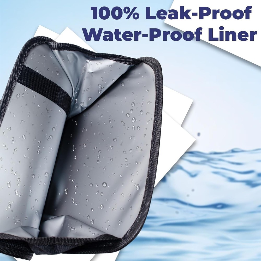 Car Trash Can, Foldable Can Collapsible Hanging Bag for 2 Gallons